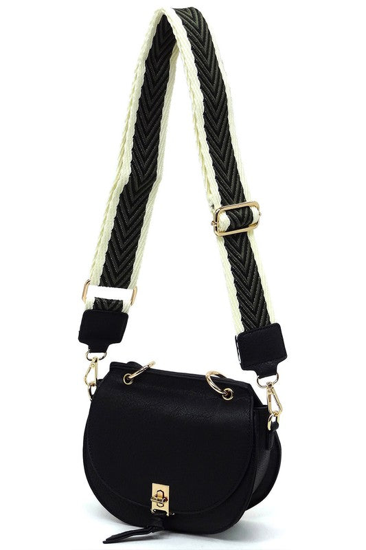 Fashion Flap Saddle Satchel Crossbody Bag in 4 Colors