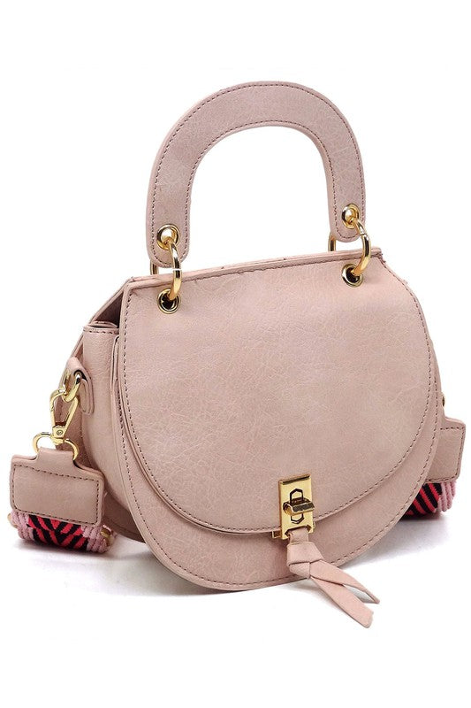 Fashion Flap Saddle Satchel Crossbody Bag in 4 Colors