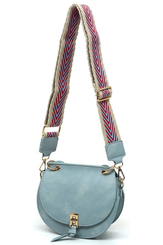 Fashion Flap Saddle Satchel Crossbody Bag in 4 Colors