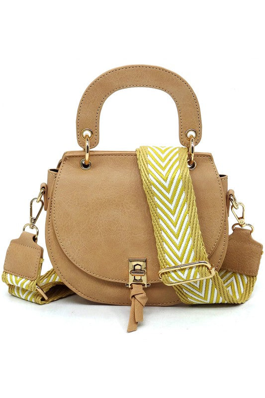 Fashion Flap Saddle Satchel Crossbody Bag in 4 Colors