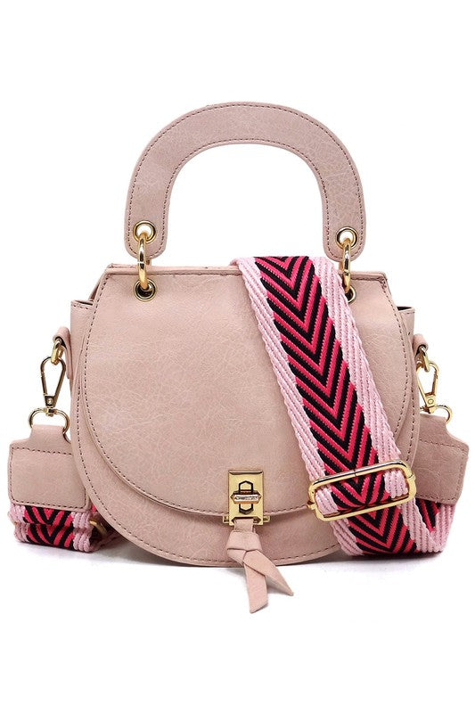 Fashion Flap Saddle Satchel Crossbody Bag in 4 Colors