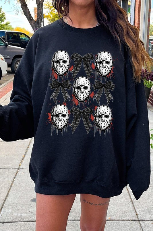 Horror Halloween Graphic Fleece Sweatshirts