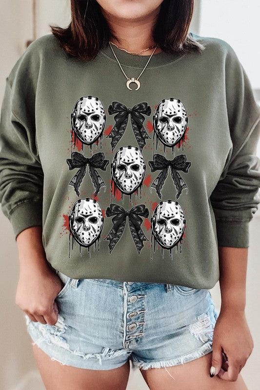 Horror Halloween Graphic Fleece Sweatshirts