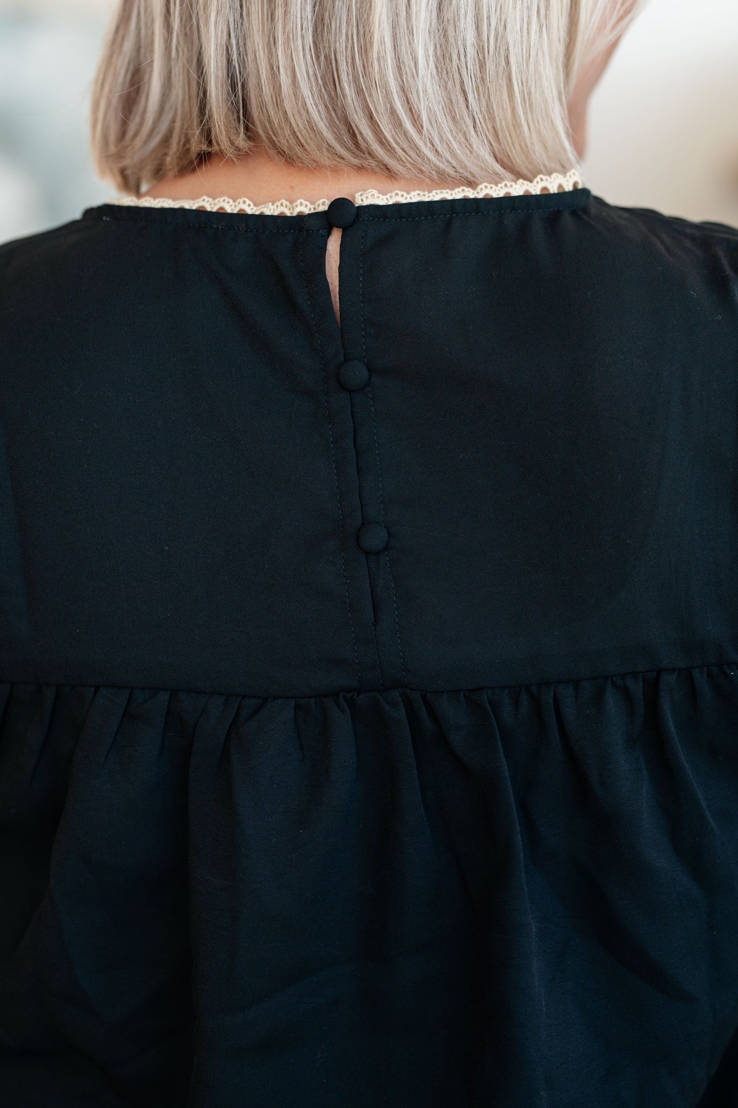 Try Again Embroidered Top with Tassels