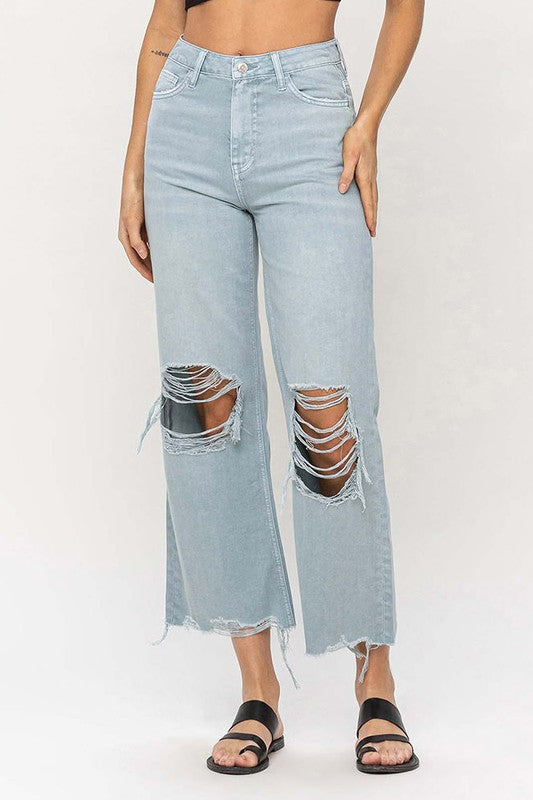 90"s Vintage Crop Flare Jeans from Vervet