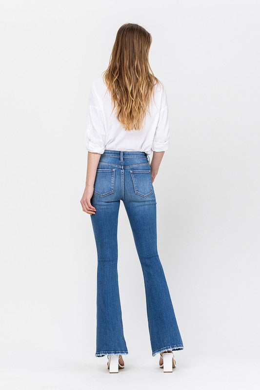 34 Inch Mid Rise Flare Jeans from Vervet