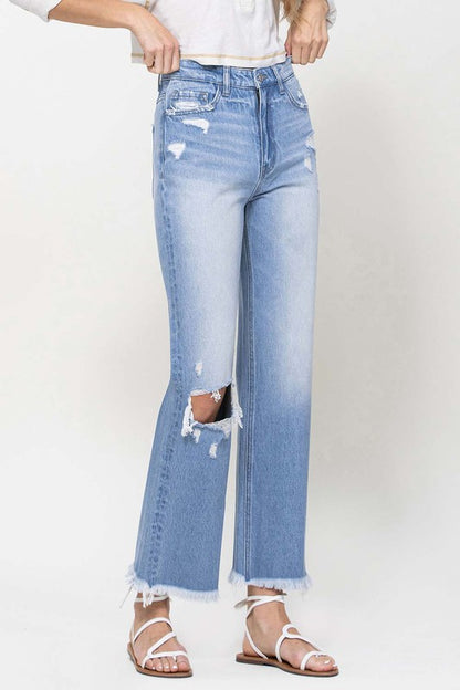 90's Vintage Ankle Flare Jeans from Vervet