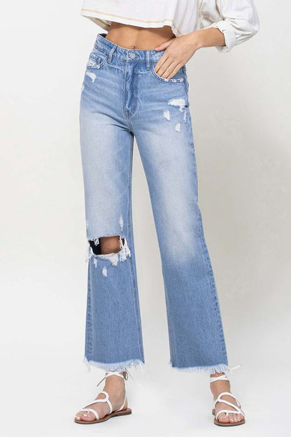 90's Vintage Ankle Flare Jeans from Vervet