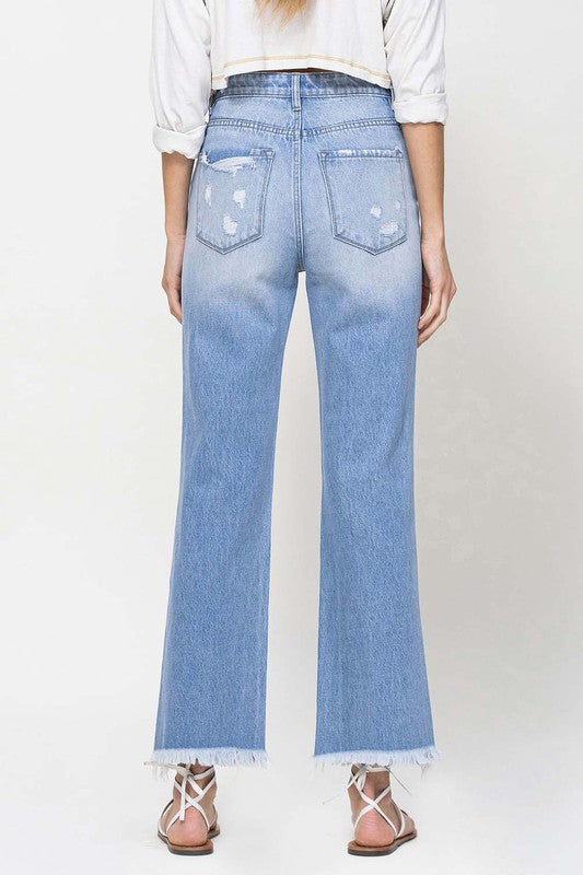 90's Vintage Ankle Flare Jeans from Vervet