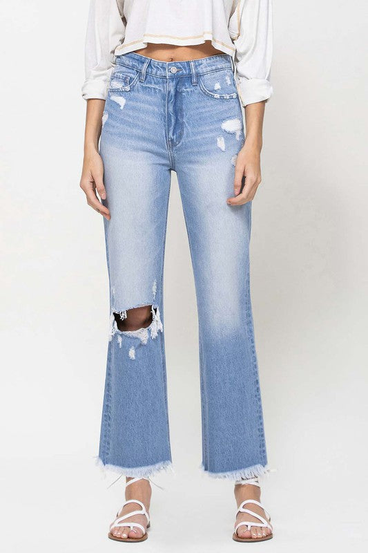 90's Vintage Ankle Flare Jeans from Vervet