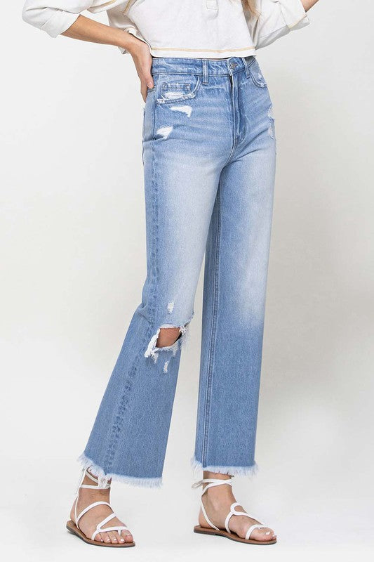 90's Vintage Ankle Flare Jeans from Vervet