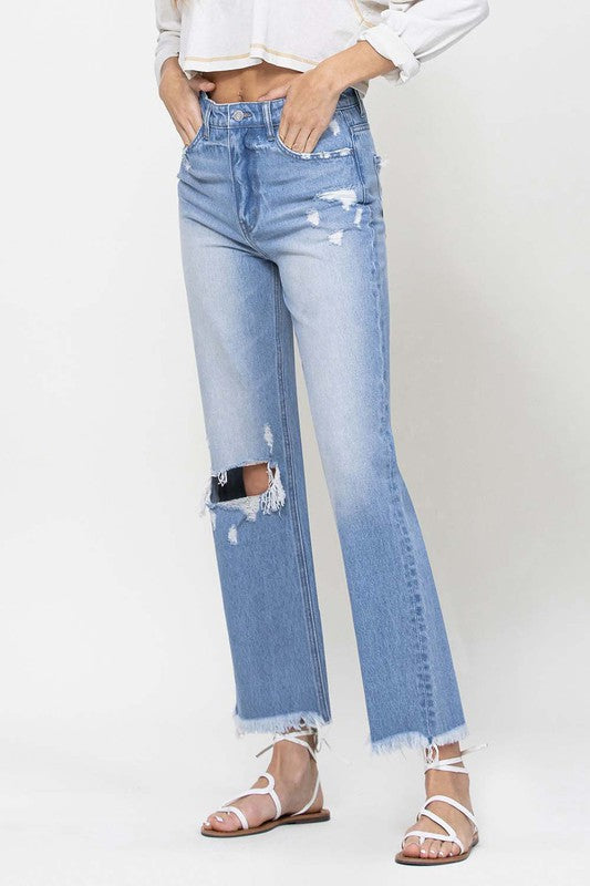 90's Vintage Ankle Flare Jeans from Vervet