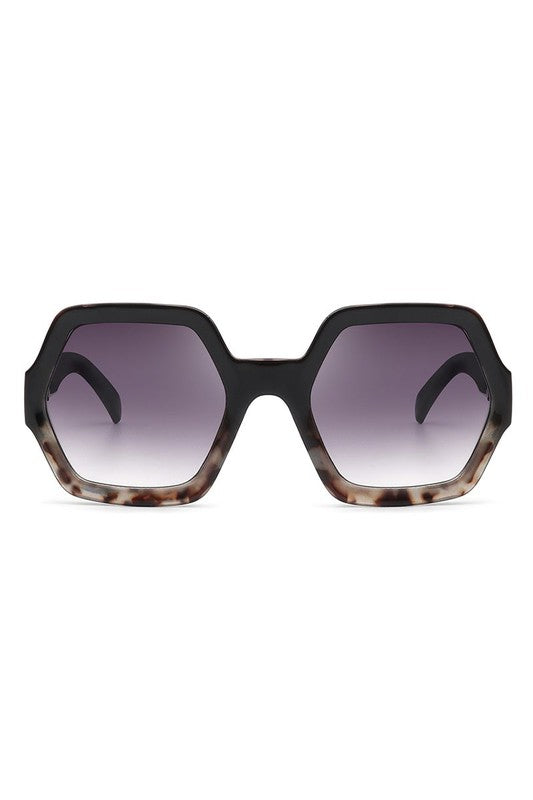 Square Oversize Geometric Hexagonal Sunglasses