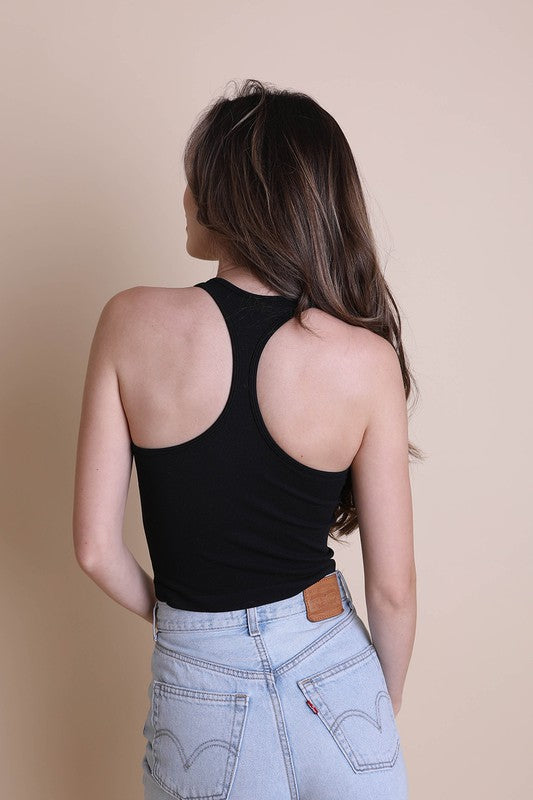 High Neck Racerback Brami Top in 7 Colors