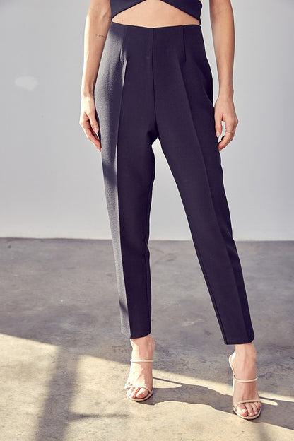 High Waisted Slim Pants