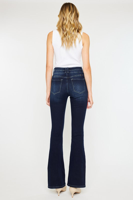 High Rise Wide Waistband Skinny Bootcut Jeans