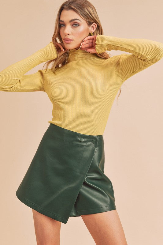 Marcey Mock Neck Sweater in 7 Colors