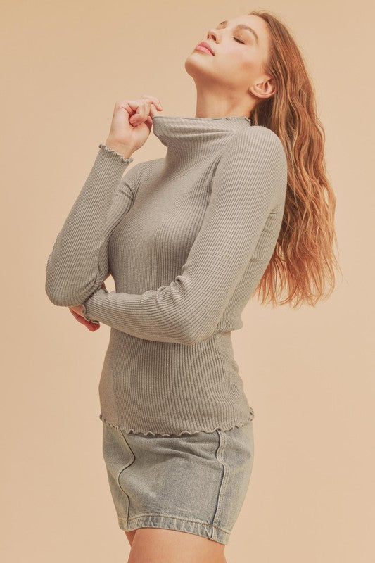 Marcey Mock Neck Sweater in 7 Colors