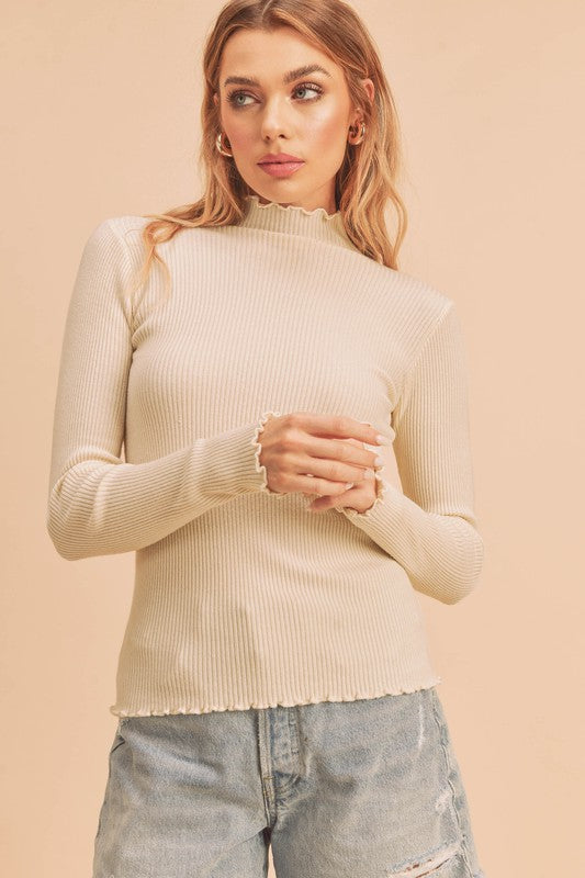 Marcey Mock Neck Sweater in 7 Colors