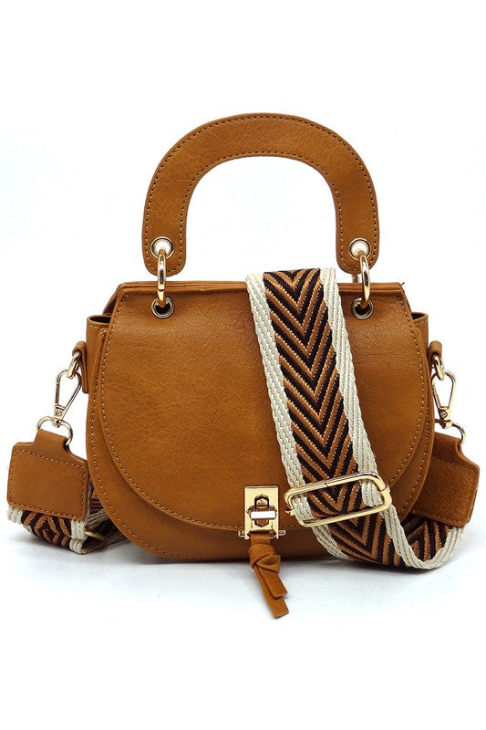 Fashion Flap Saddle Satchel Crossbody Bag in 4 Colors