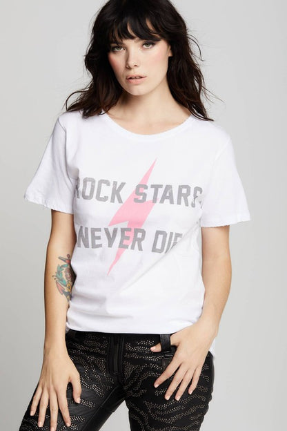 Rock Stars Never Die Boyfriend Tee