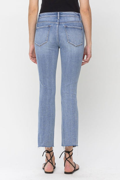 Mid Rise Kick Flare Jeans from Vervet