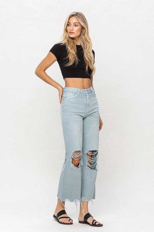 90"s Vintage Crop Flare Jeans from Vervet