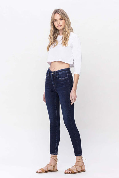 High Rise Ankle Skinny Jeans from Vervet