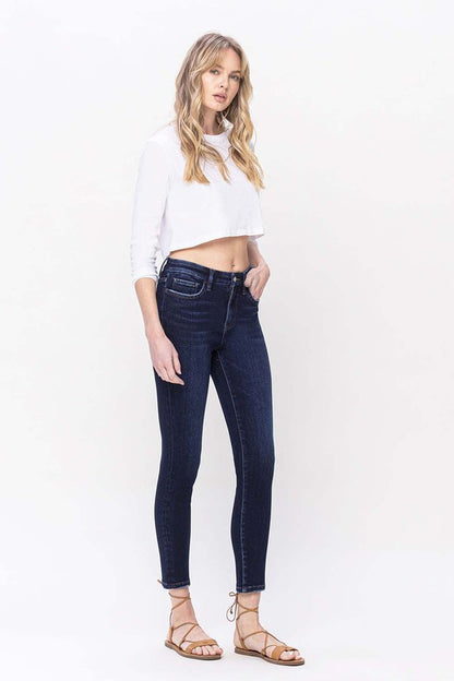 High Rise Ankle Skinny Jeans from Vervet