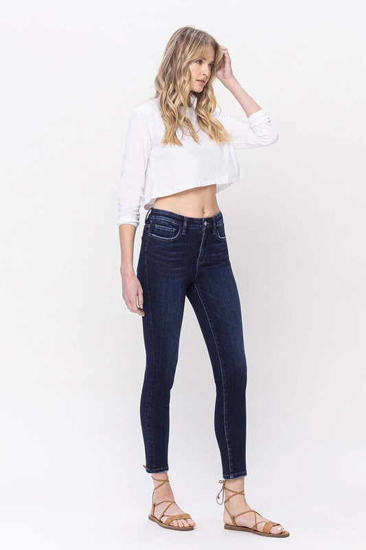 High Rise Ankle Skinny Jeans from Vervet