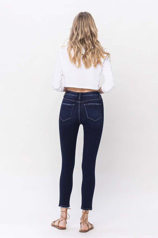 High Rise Ankle Skinny Jeans from Vervet