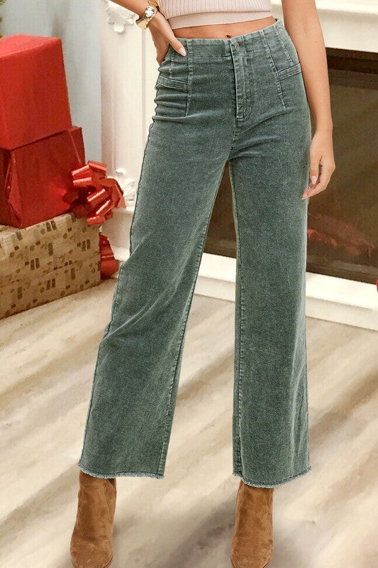 Candice Corduroy Ankle Pants