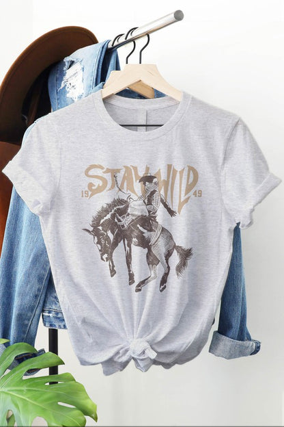 Stay Wild Cowboy Western Graphic Tee