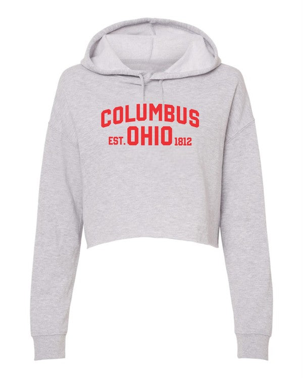 Columbus Ohio State Cropped Hoodie