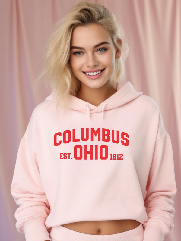 Columbus Ohio State Cropped Hoodie