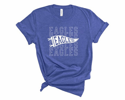 Eagles Pennant Softstyle Gameday Graphic Tee