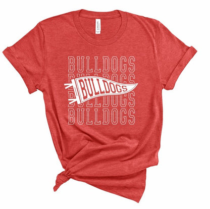 Bulldogs Pennant Softstyle Gameday Graphic Tee