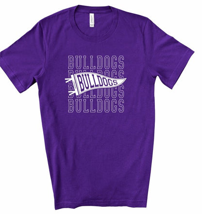 Bulldogs Pennant Softstyle Gameday Graphic Tee