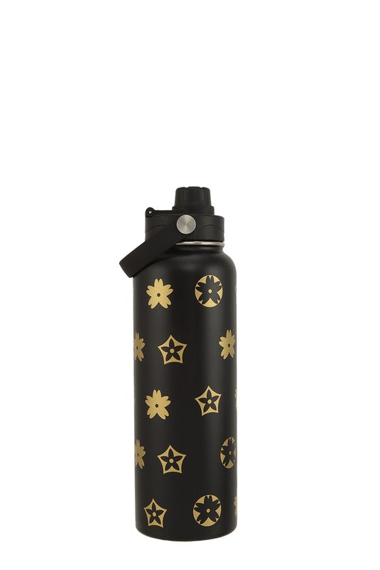 40oz Geometric Printed Tumbler/Water Bottle LV Inspired