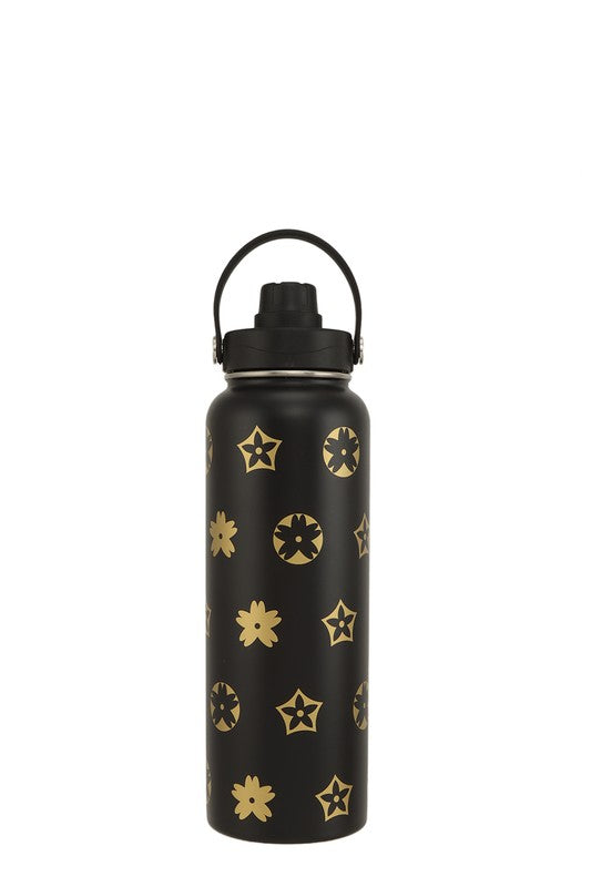 40oz Geometric Printed Tumbler/Water Bottle LV Inspired