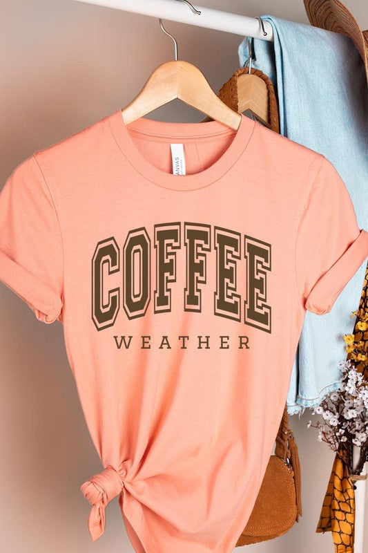 Coffee Weather Graphic Tee in 20 Colors