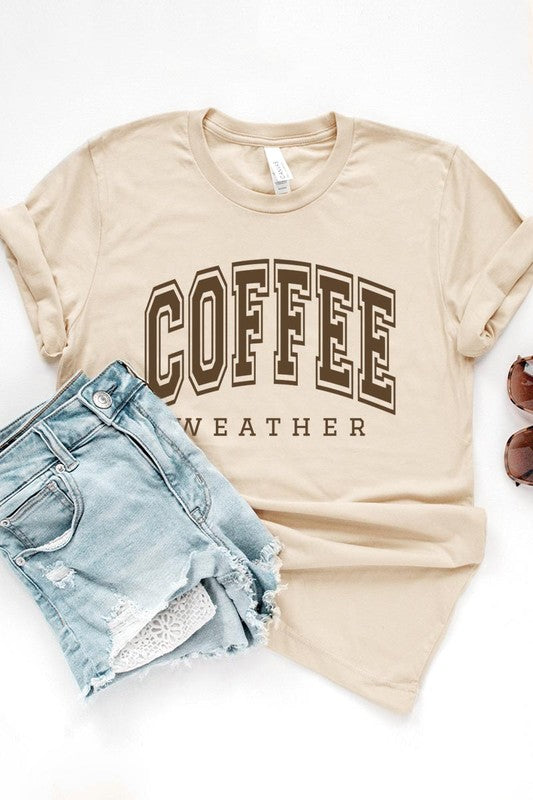 Coffee Weather Graphic Tee in 20 Colors