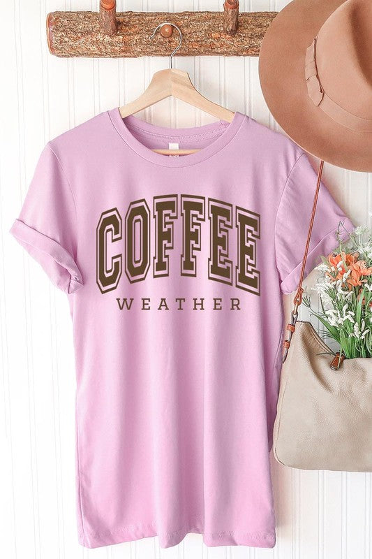 Coffee Weather Graphic Tee in 20 Colors