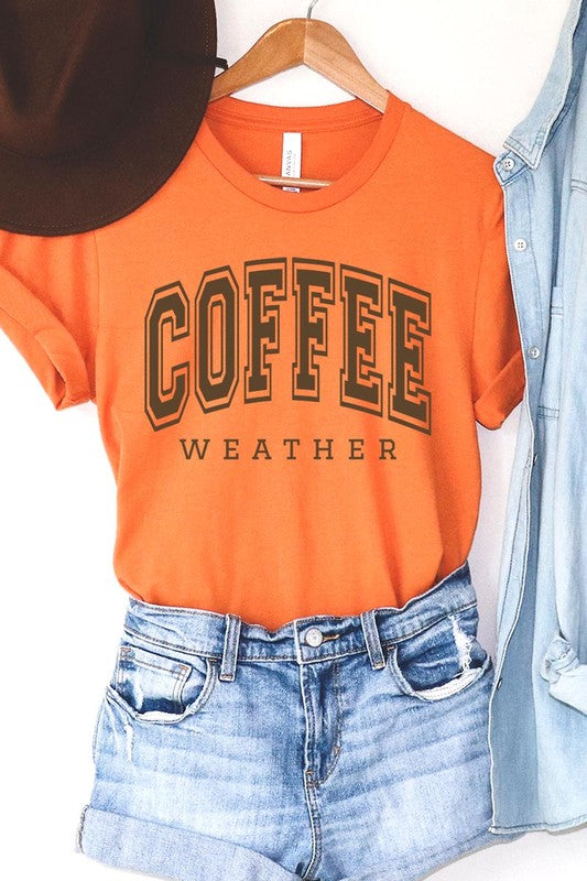 Coffee Weather Graphic Tee in 20 Colors