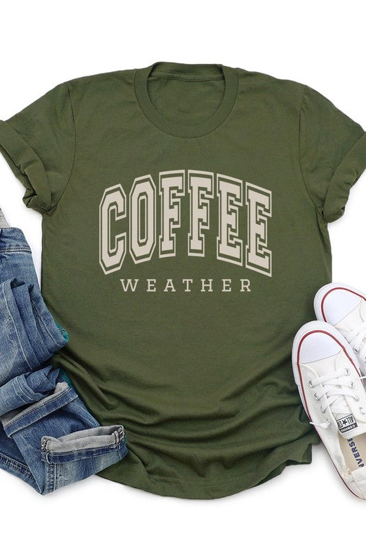 Coffee Weather Graphic Tee in 20 Colors