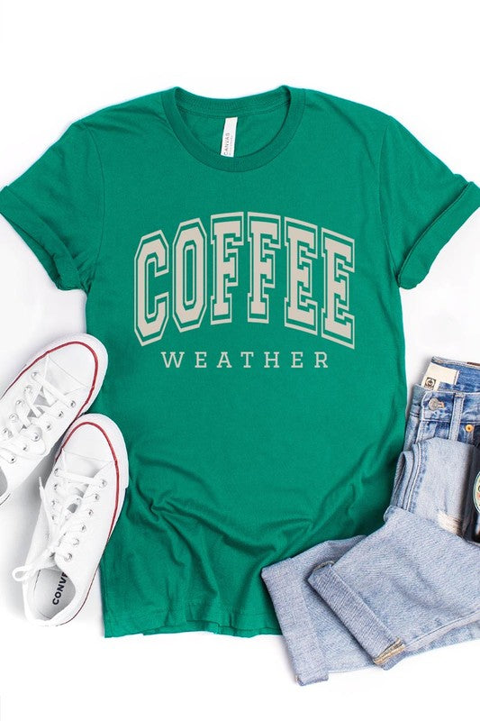 Coffee Weather Graphic Tee in 20 Colors