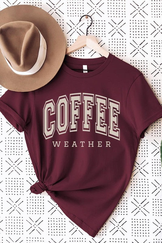 Coffee Weather Graphic Tee in 20 Colors