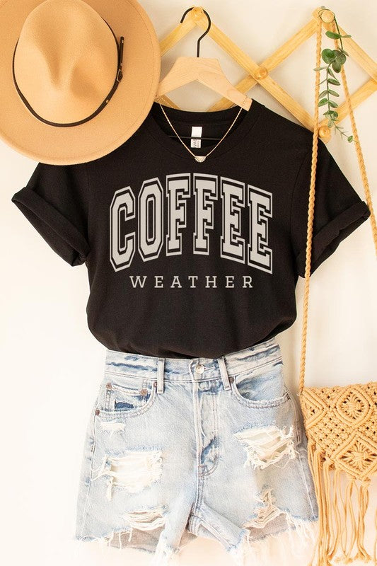 Coffee Weather Graphic Tee in 20 Colors