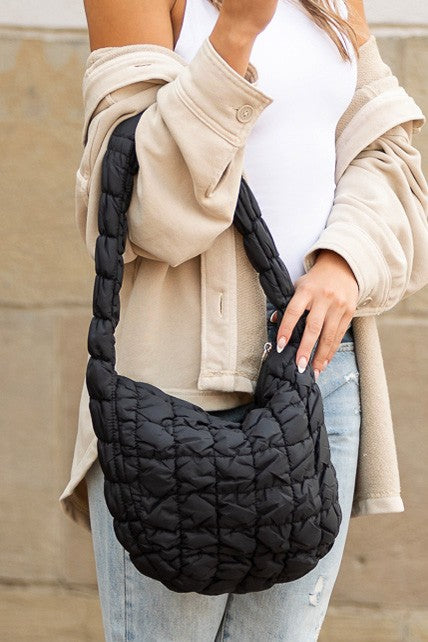 Dale Quilted Puffer Shoulder Bag in 4 Colors