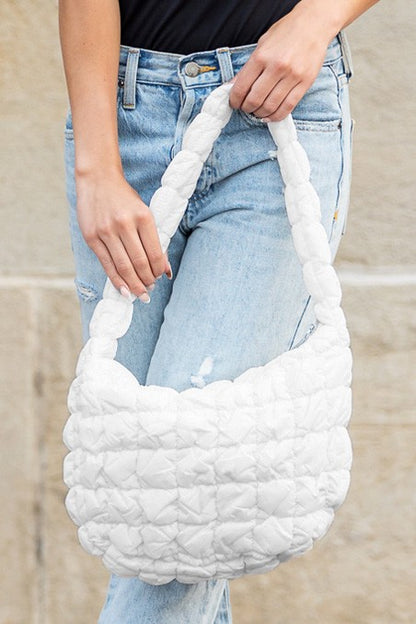 Dale Quilted Puffer Shoulder Bag in 4 Colors